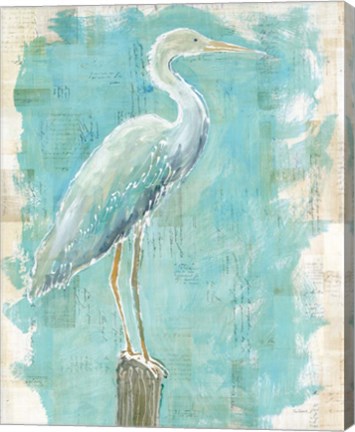 Framed Coastal Egret I Print