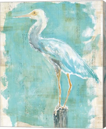 Framed Coastal Egret II Print