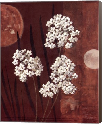 Framed Moonlight Blossoms I Print