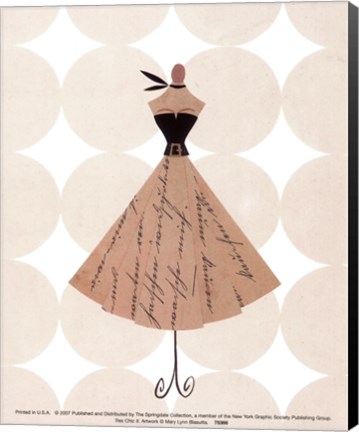 Framed Tres Chic II Print