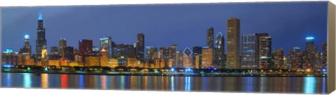 Framed Chicago Skyline Print