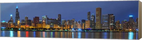 Framed Chicago Skyline Print