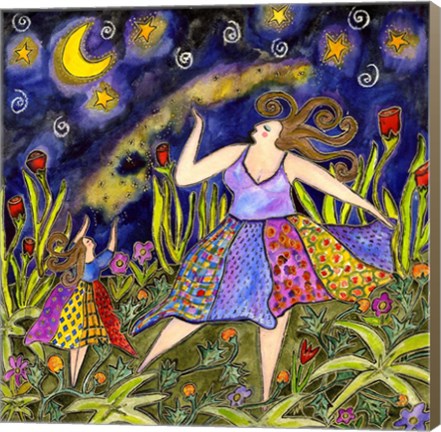 Framed Big Diva &amp; Fireflies Print