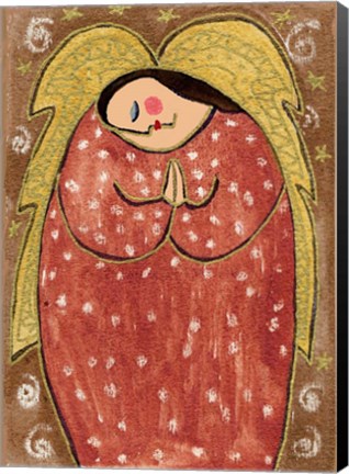Framed Big Diva Angel Praying Print