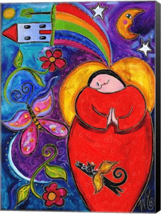 Framed Big Diva Angel Wish Print