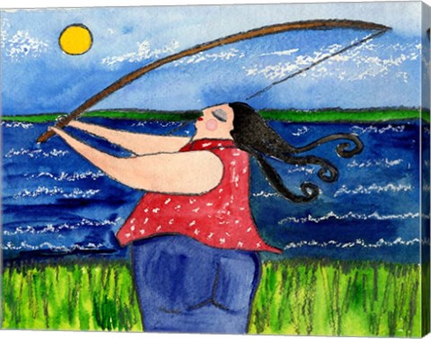 Framed Big Diva Fishing Print