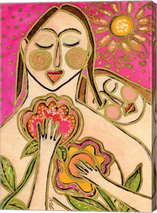Framed Big Diva Love&#39;s Secret Flowers Print