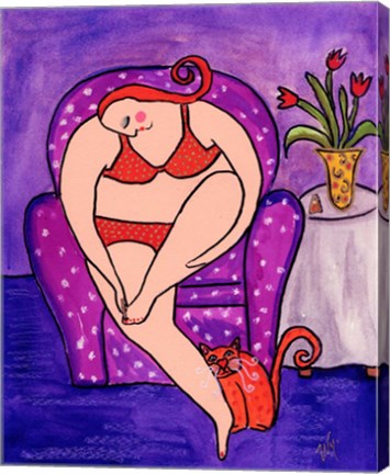 Framed Big Diva Mani Pedi Print
