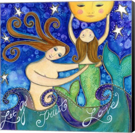 Framed Big Diva Mermaid Mother&#39;s Love Print