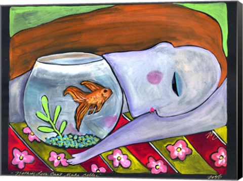 Framed Big Diva Nothing Love Can&#39;t Make Better Print