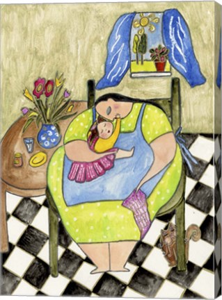 Framed Big Diva Peanut Butter Kisses Print