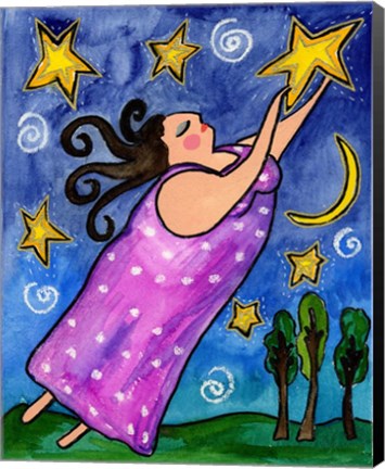 Framed Big Diva Reach For The Stars Print