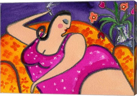Framed Big Diva Smoking Print