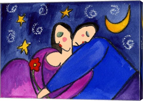 Framed Big Diva Star Crossed Lovers Print