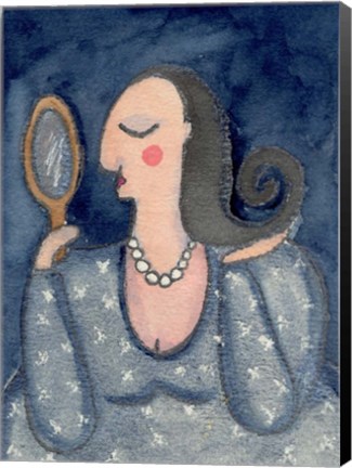 Framed Big Diva With Mirror Print