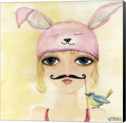 Framed Big Eyed Girl Be Yourself Print