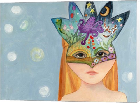 Framed Big Eyed Girl No One Can Ever Know Print