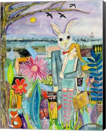 Framed Big Eyed Girl Promised Land Print