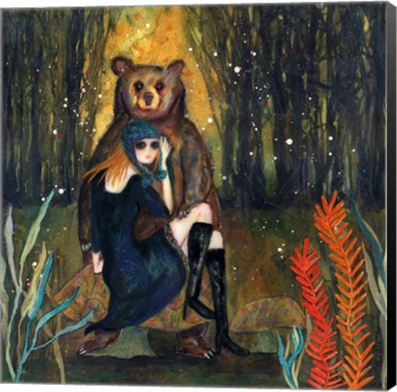 Framed Big Eyed Girl The Wanderer Print