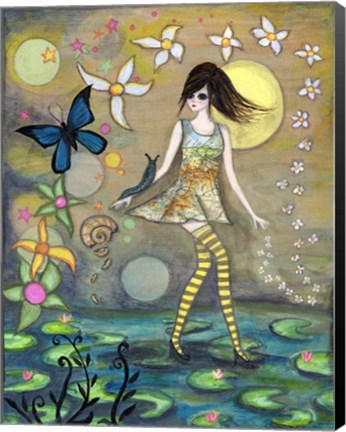 Framed Big Eyed Girl Truth Print