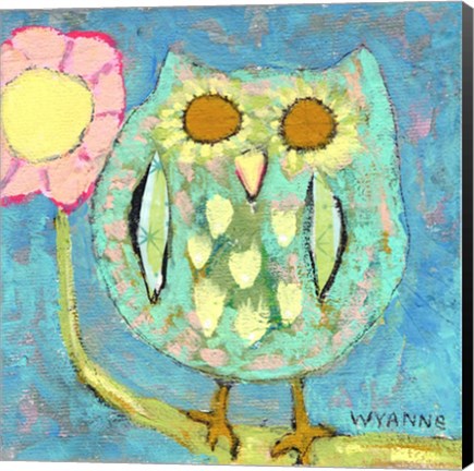 Framed Blinded By The Light Owl Print