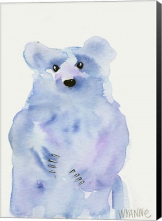 Framed Blue Bear Print
