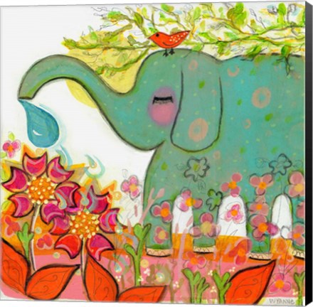 Framed Connected - Elephant Print