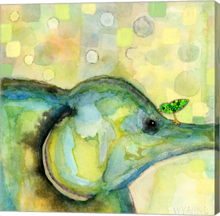 Framed Eye To Eye Elephant Print