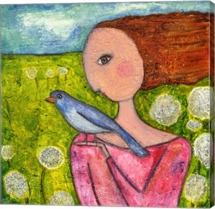 Framed Free Like The Dandelions Print