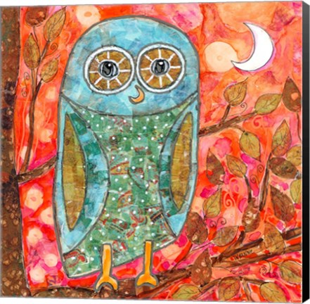 Framed Funky Little Owl Print
