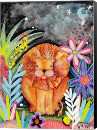 Framed Good To Be King Lion Print