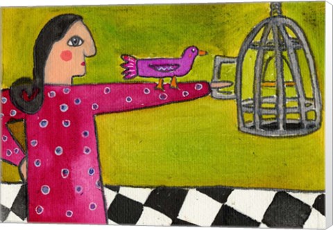 Framed Into The Cage You Go Print