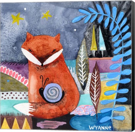 Framed Nighty Nite Fox Print