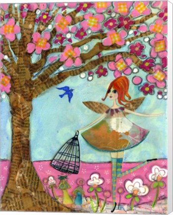 Framed Spring Beginnings Fairy Print