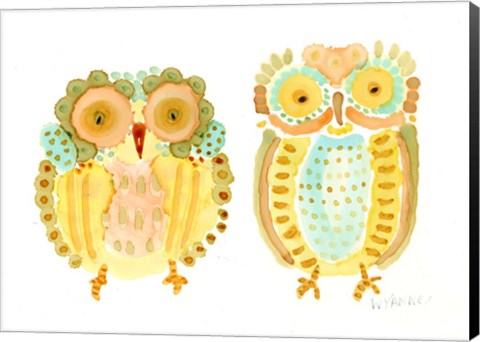 Framed Baby Owls Print