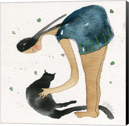 Framed Big Diva Cat Scratch Print
