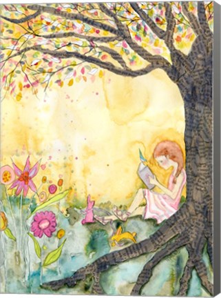 Framed Book Nook Print