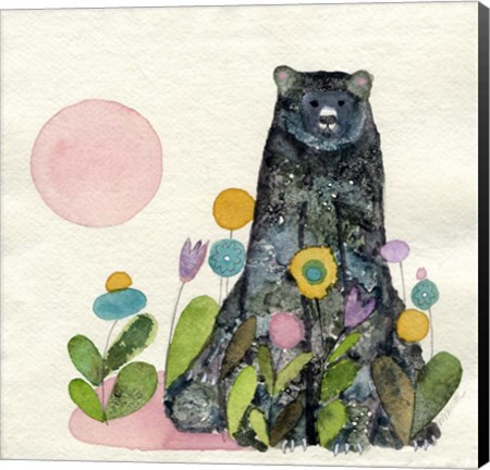 Framed Garden Bear Print