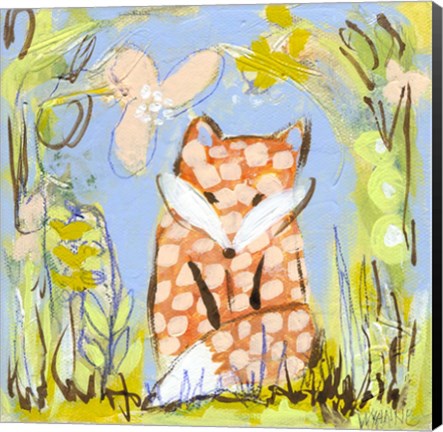 Framed Fox in the Brambles Print