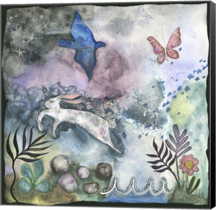 Framed Home Before Dark Print