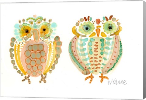 Framed Wise Owls Print