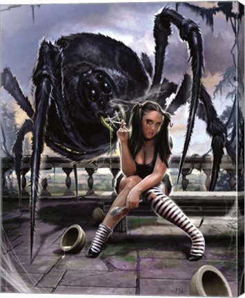 Framed Miss Muffet Print