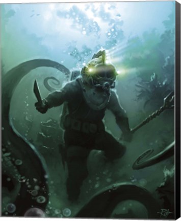 Framed Tentacles Print