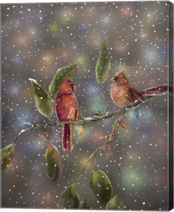 Framed Christmas Cardinal Print