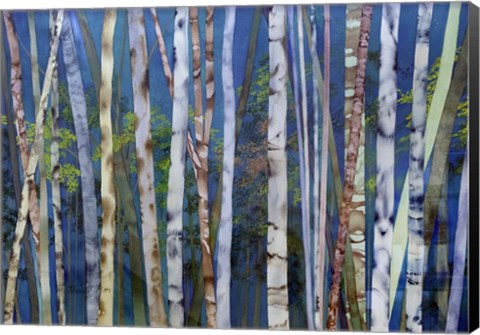 Framed Mystery Of Trees-Birches Print