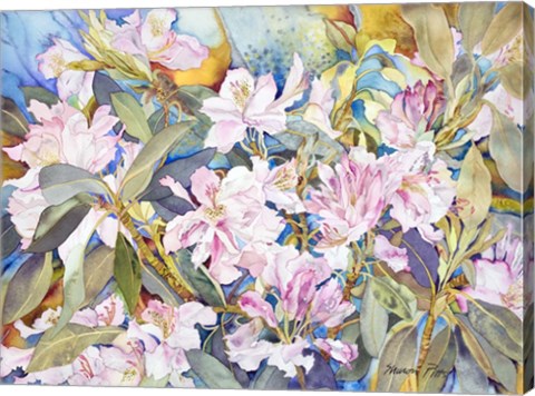 Framed Rhododendrons Print