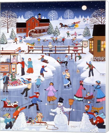 Framed Caught in the Middle Print