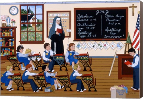 Framed Seven Scholars of One Dreamer Print