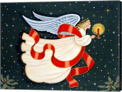 Framed Christmas Angel Print