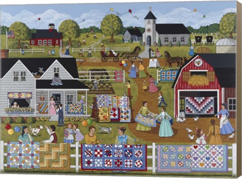 Framed Annual Quilt Sale Print